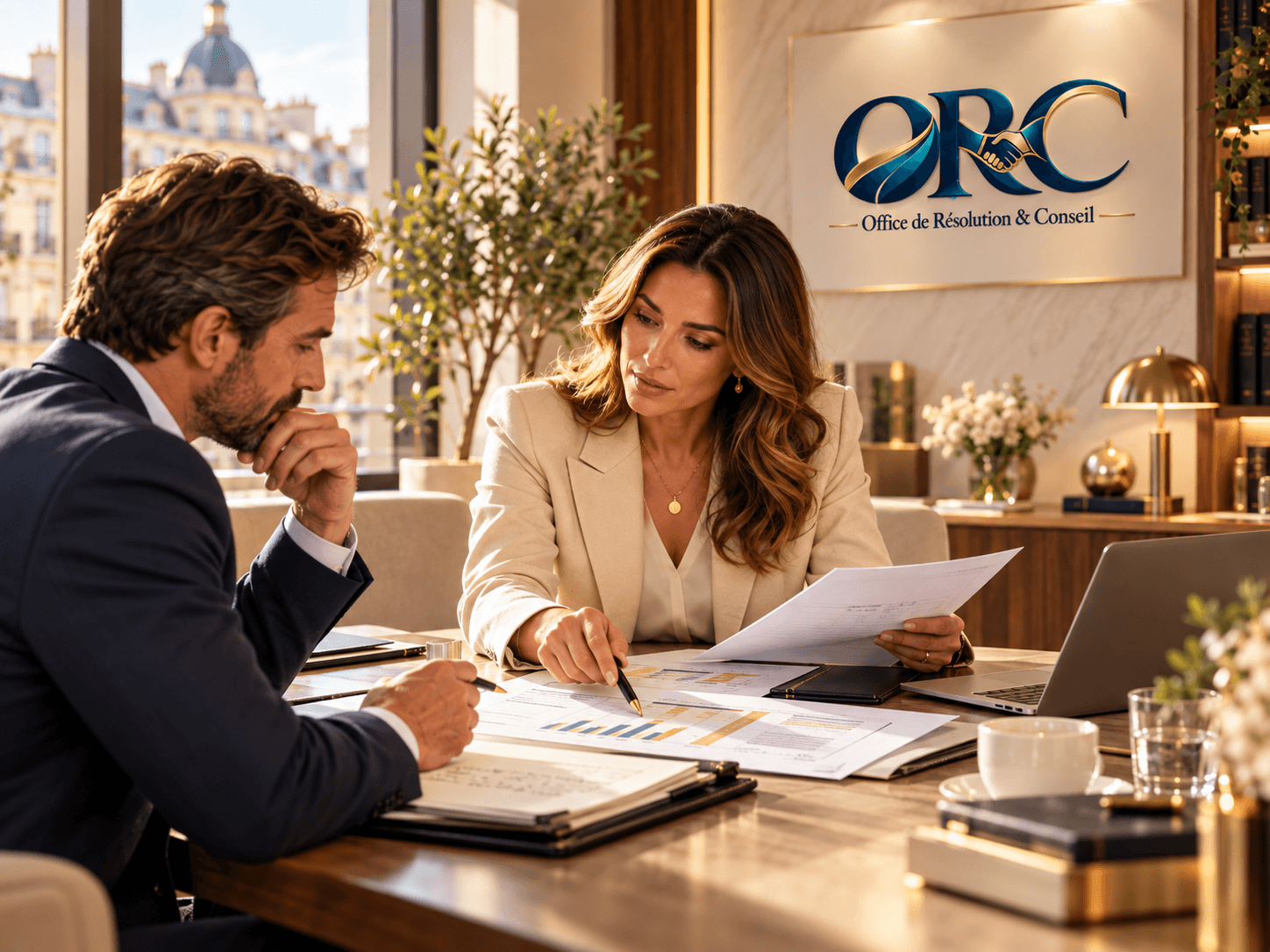 Conseillère ORC accompagnant un professionnel sur son dossier